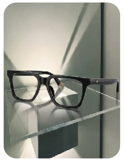Emporio Armani de vista de pasta negra cuadrada
