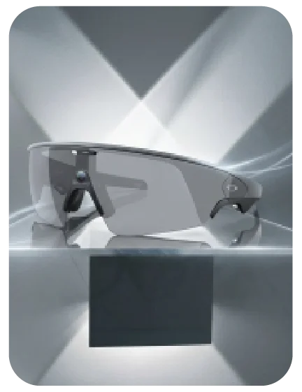 Oakley de sol tipo máscara con lente transparente ahumada